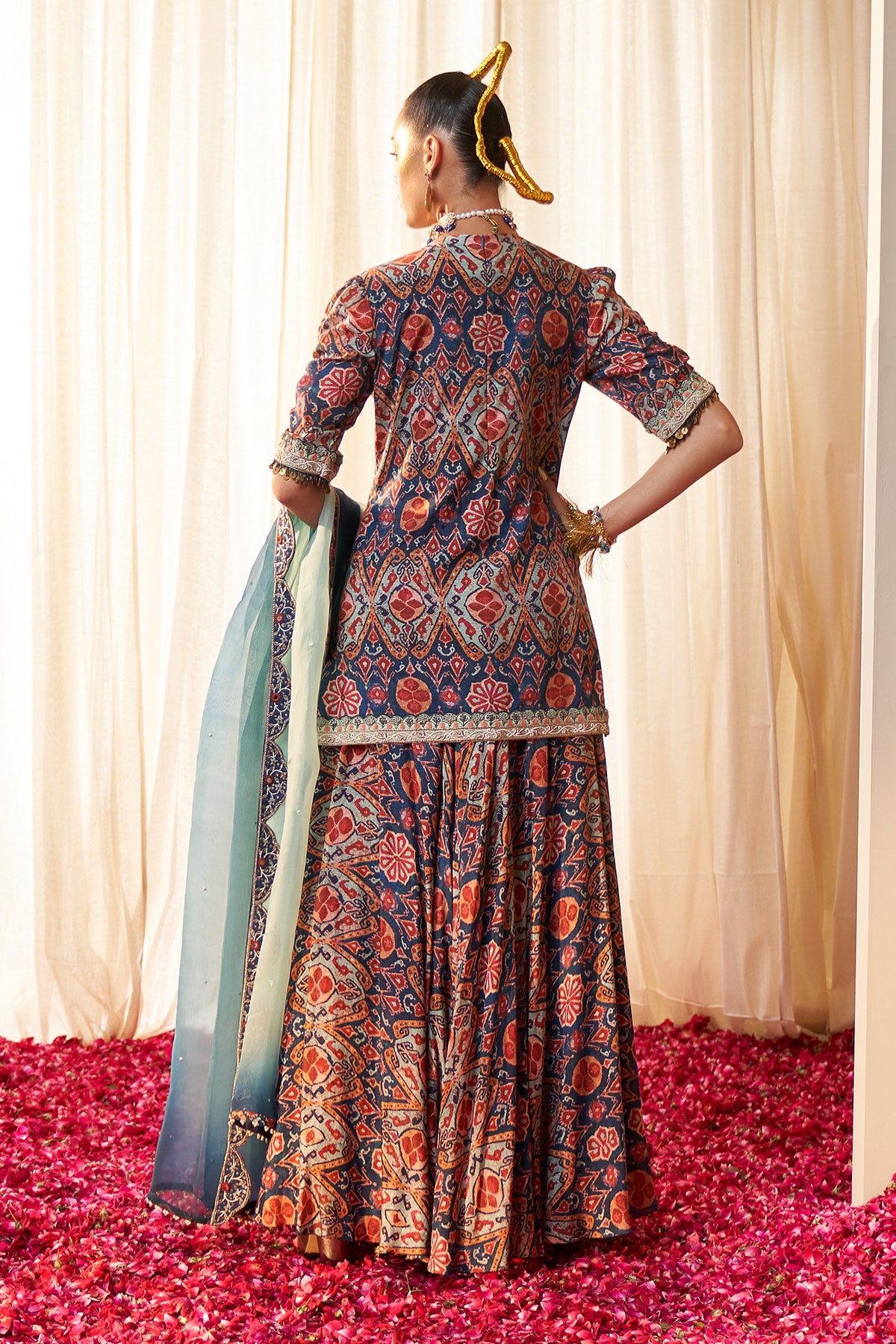 Tribal Ikkat sharara set