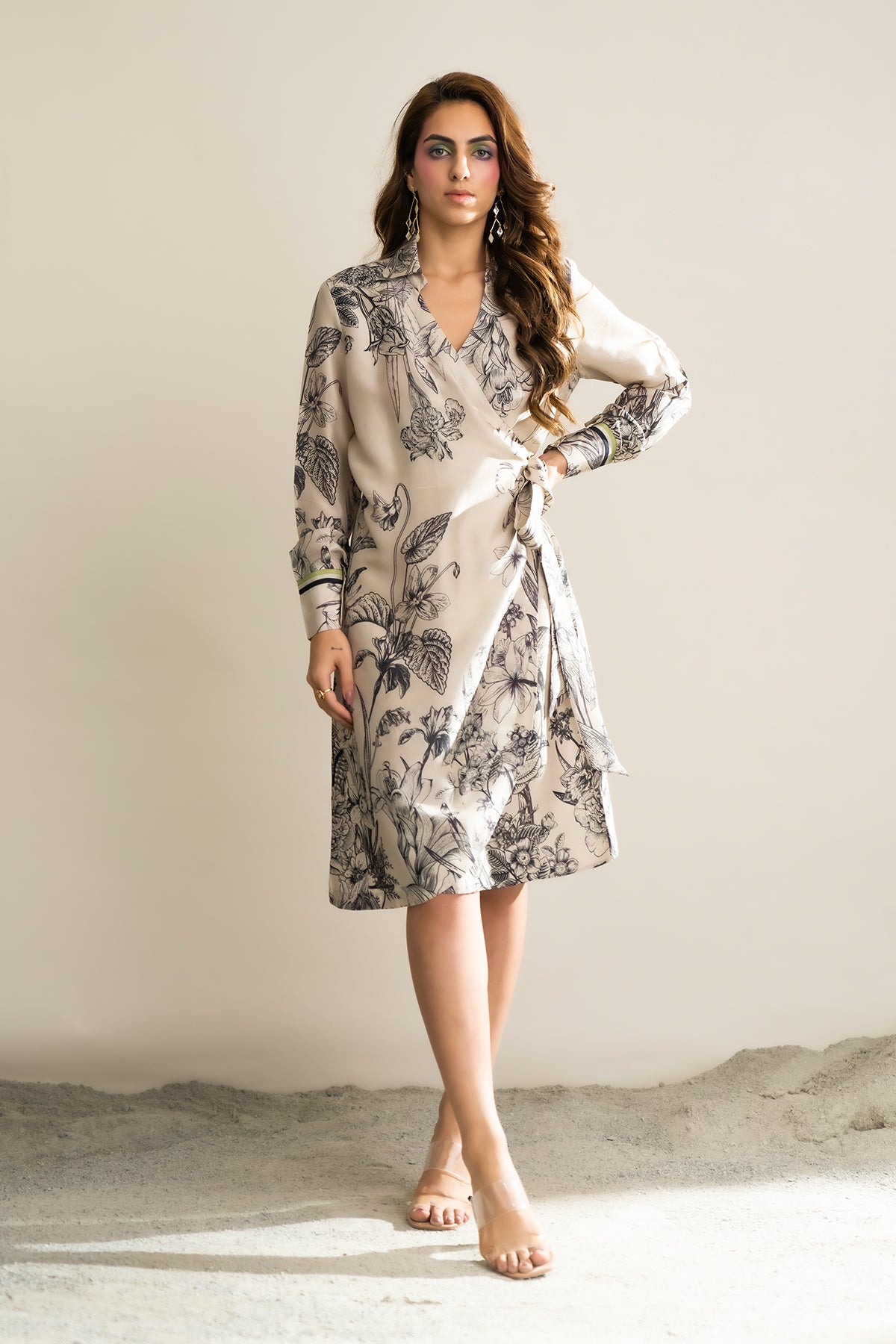 A-Line Wrap Dress