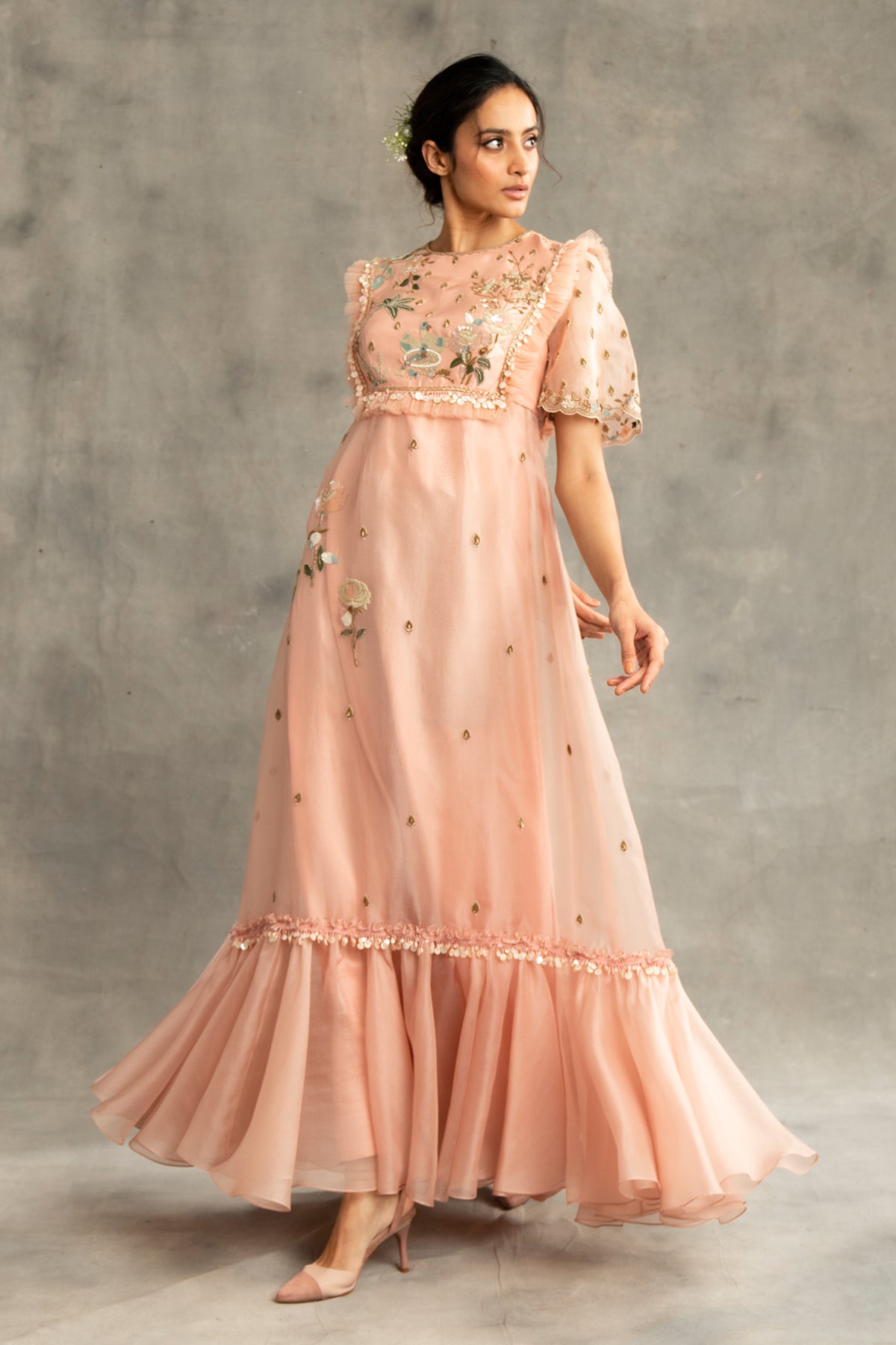 Pink Coco Palm Story Maxi Dress