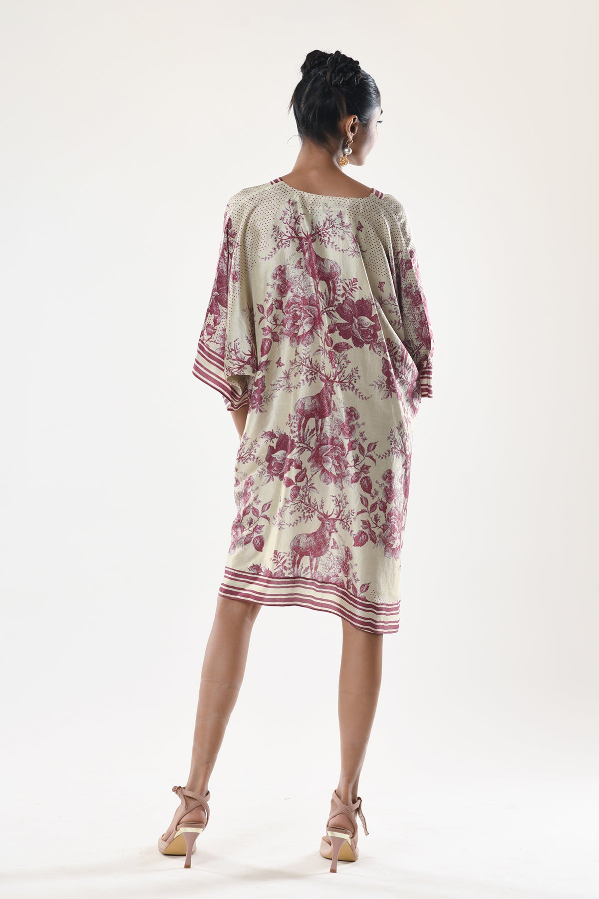String kaftan dress