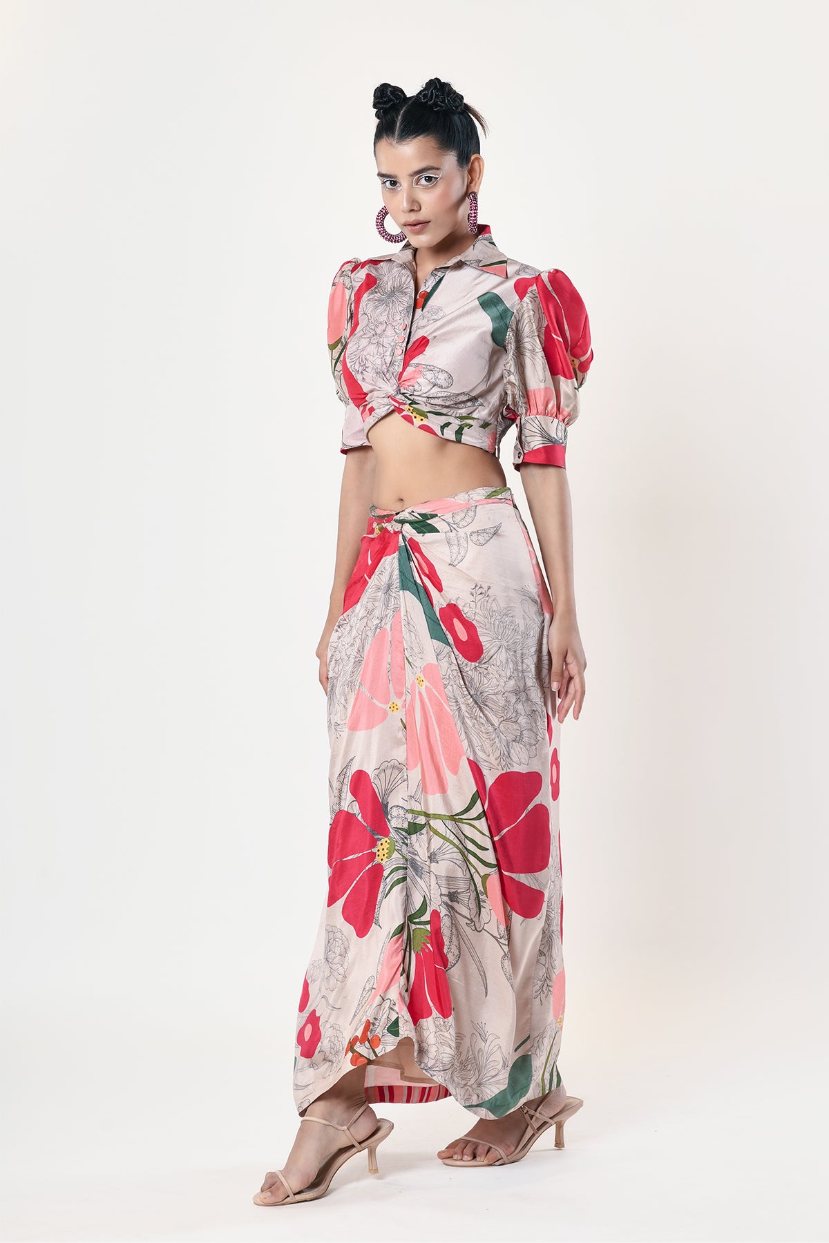 Twisted crop shirt